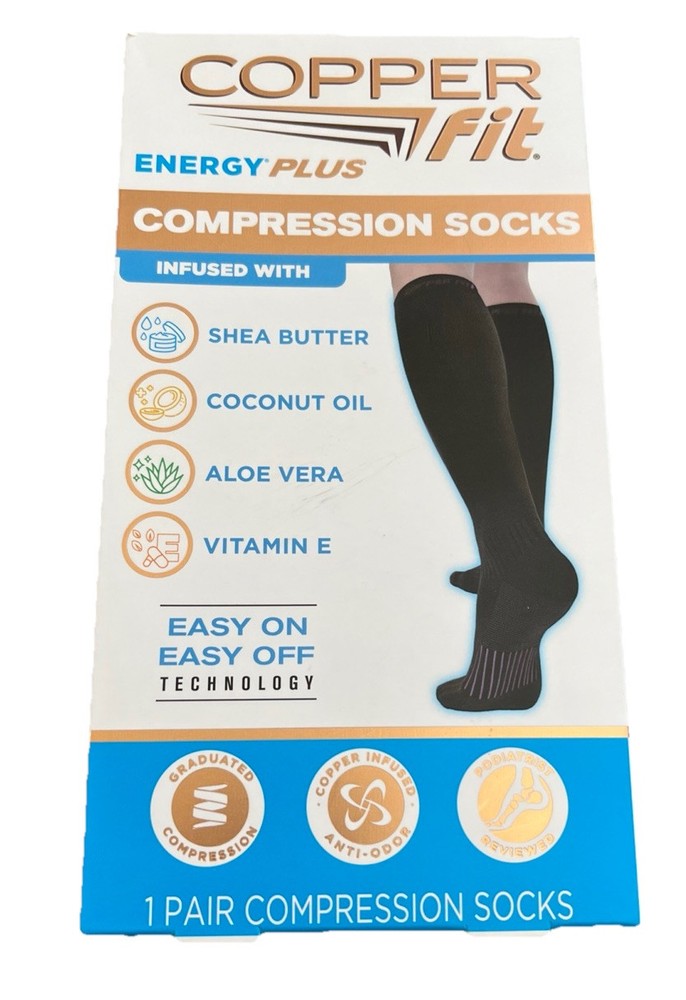 COPPERFIT COMPRESSION SOCKS, S/M,NIB