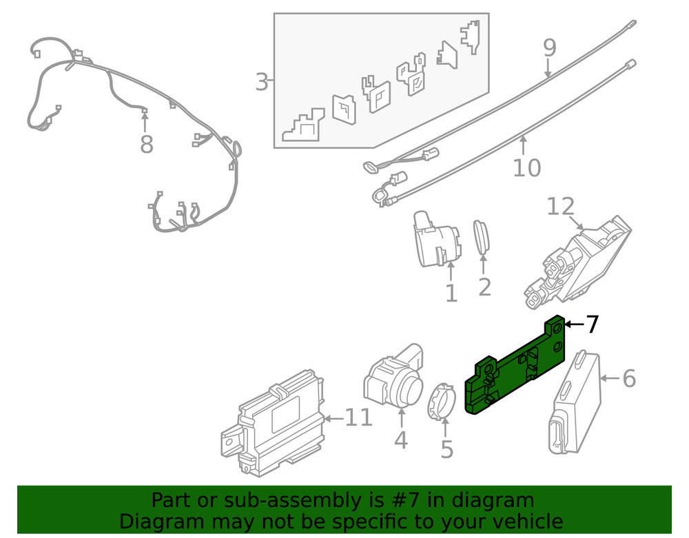 Genuine BMW Blind Spot Radar Mount Bracket 66-31-5-A35-0E6