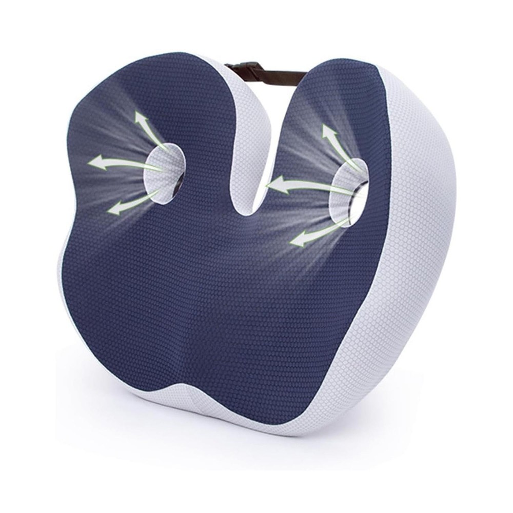 Orthopedic Memory Foam Seat Cushion for Tailbone, Sciatica, Prostate & Back Pain