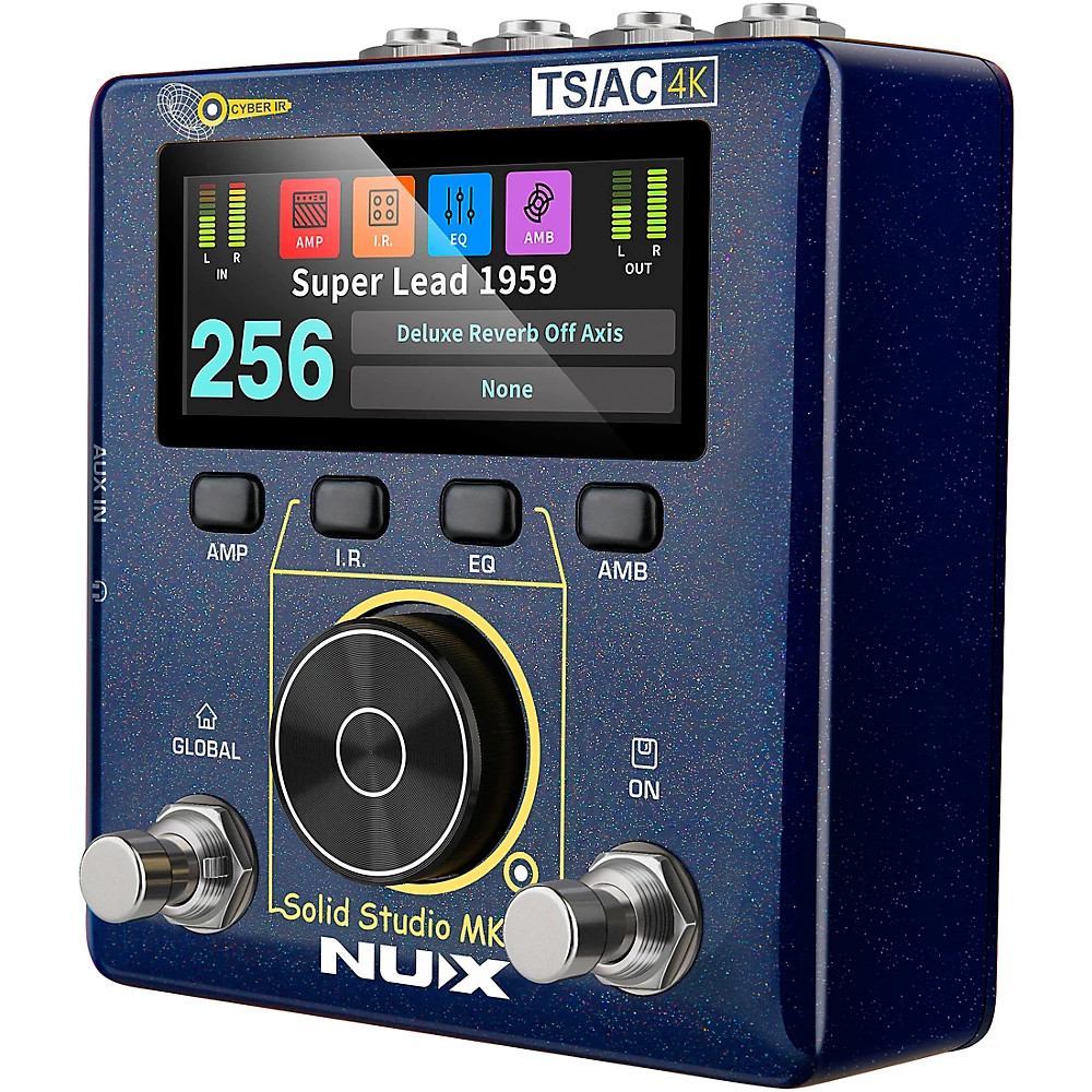 NUX Solid Studio MKII Preamp, Power Amp Simulator and IR Loader Pedal - Blue