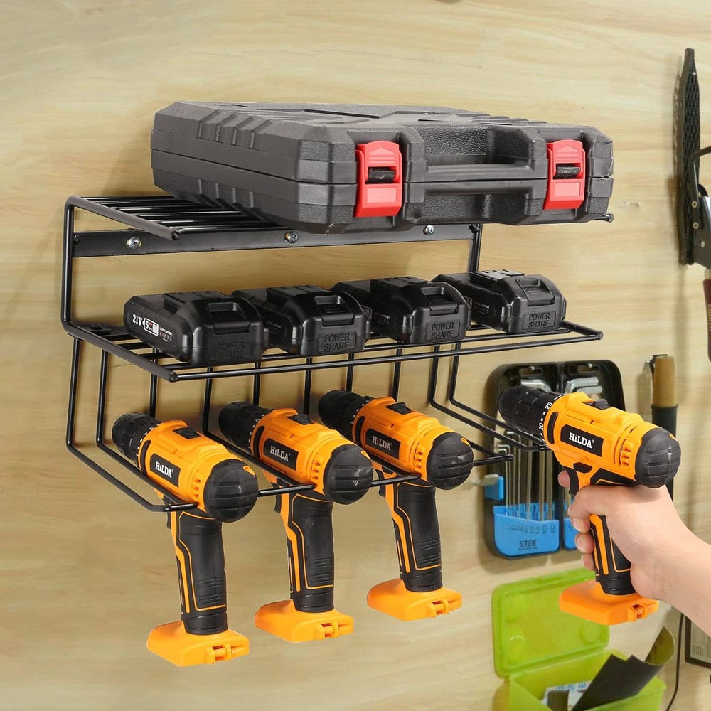 Power Tool Organizer for Tool Storage,Drill Holer Wall Mount,Storage Rack for...