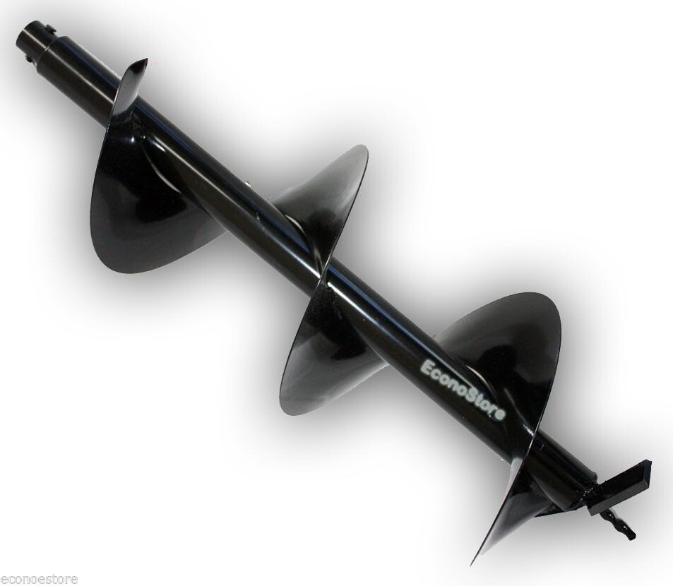 2.3 HP 52cc One Man Gas Post Hole Digger Earth Driller w/2 auger Bits 10" and 6"