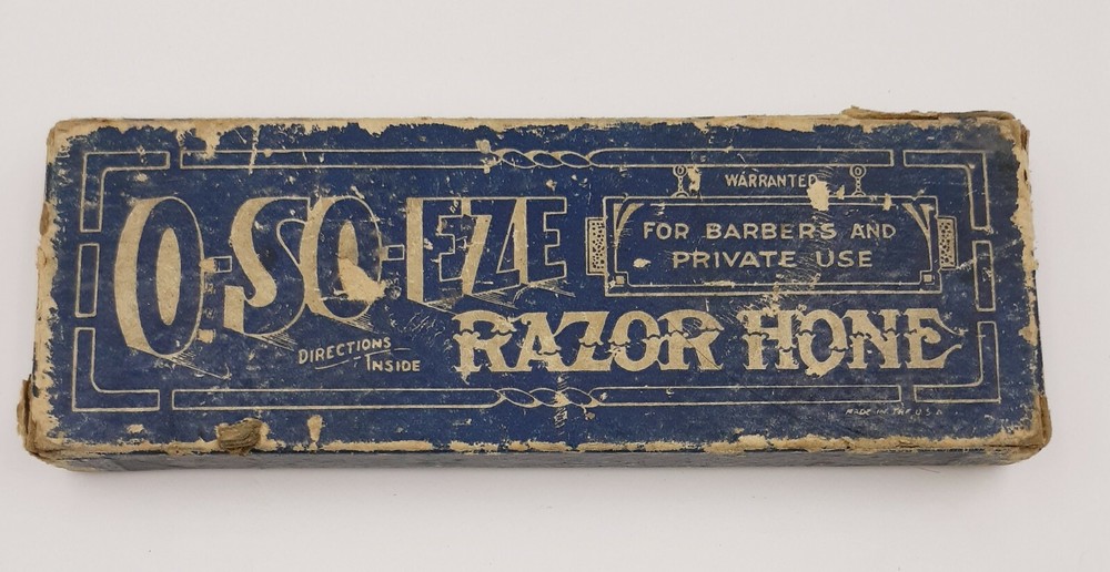 Vintage O-SO-EZE RAZOR HONE in Original Box