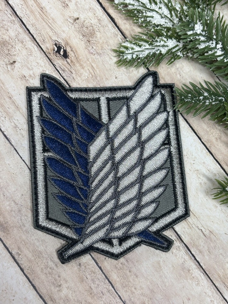 Tactical Morale Patch - Attack on Titan Patch - Embroidered Anime Wings Patch