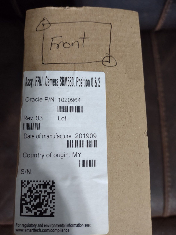 Smart Technologies Assy, FRU, Camera, SBM680, Position 0 & 2