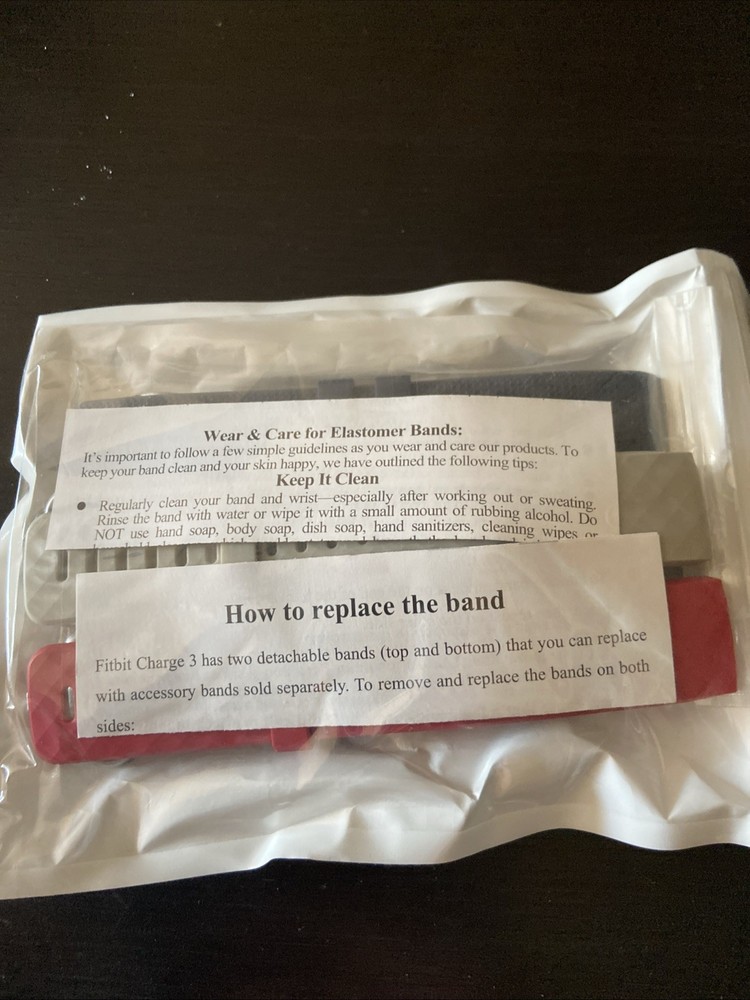 Fitbit charge 3 Replacement Bands 4 Total New