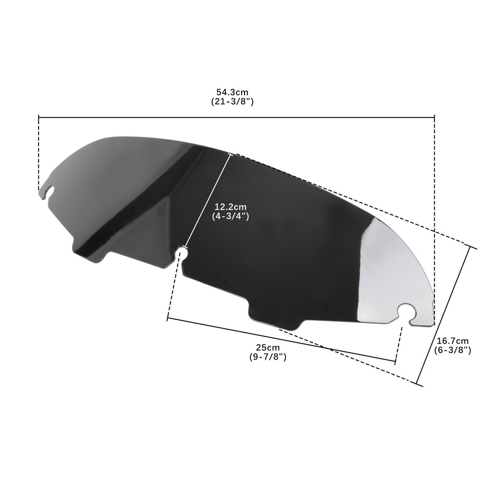 4.5" Windshield Windscreen For Harley Electra Glide Classic FLHTC FLHTCU 97-13