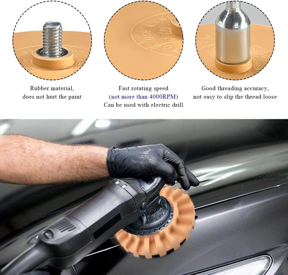Decal and Adhesive Remover Rubber Wheel Tool
