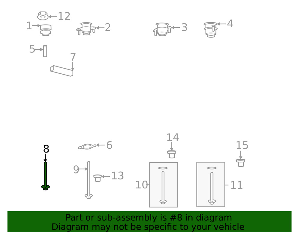 Genuine Ford Mount Bolt W719909S439