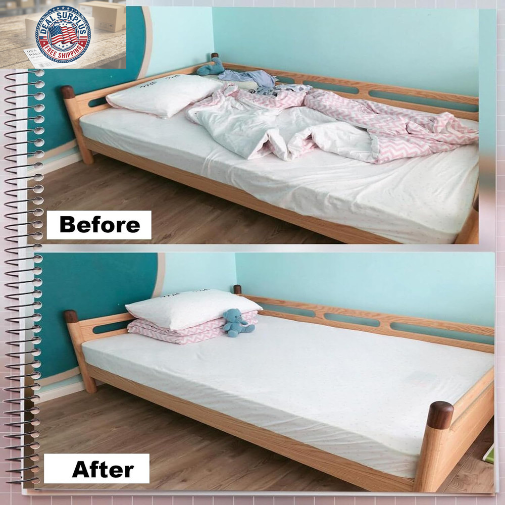 10 Pcs Adjustable Bed Sheet Straps,Bed Sheet Clips, Elastic Bed Fitted Sheet Hol