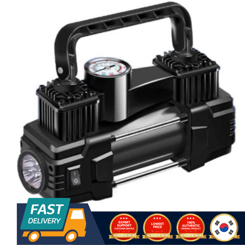 12V Car Tire Inflator Electric Pump Auto Heavy Duty Portable Air Compressor