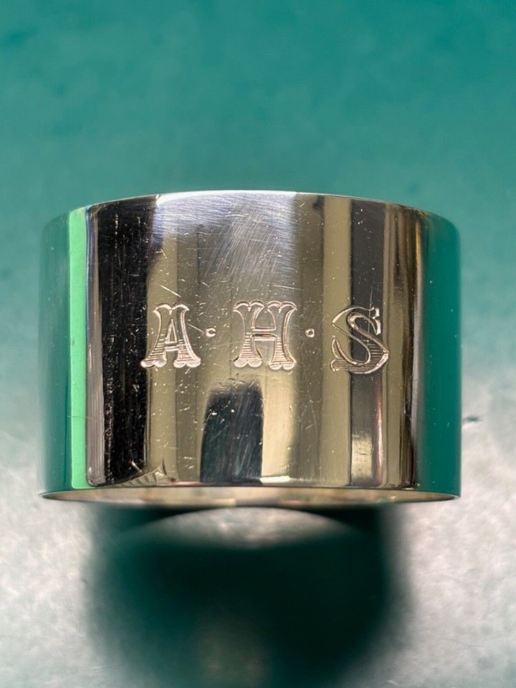 sterling silver knapkin ring sheffield 1925 thomas bradbury