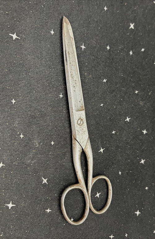 Antique Steel Scissors 7" unbranded