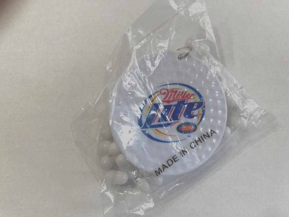 Miller Light Plastic Beaded Necklace New