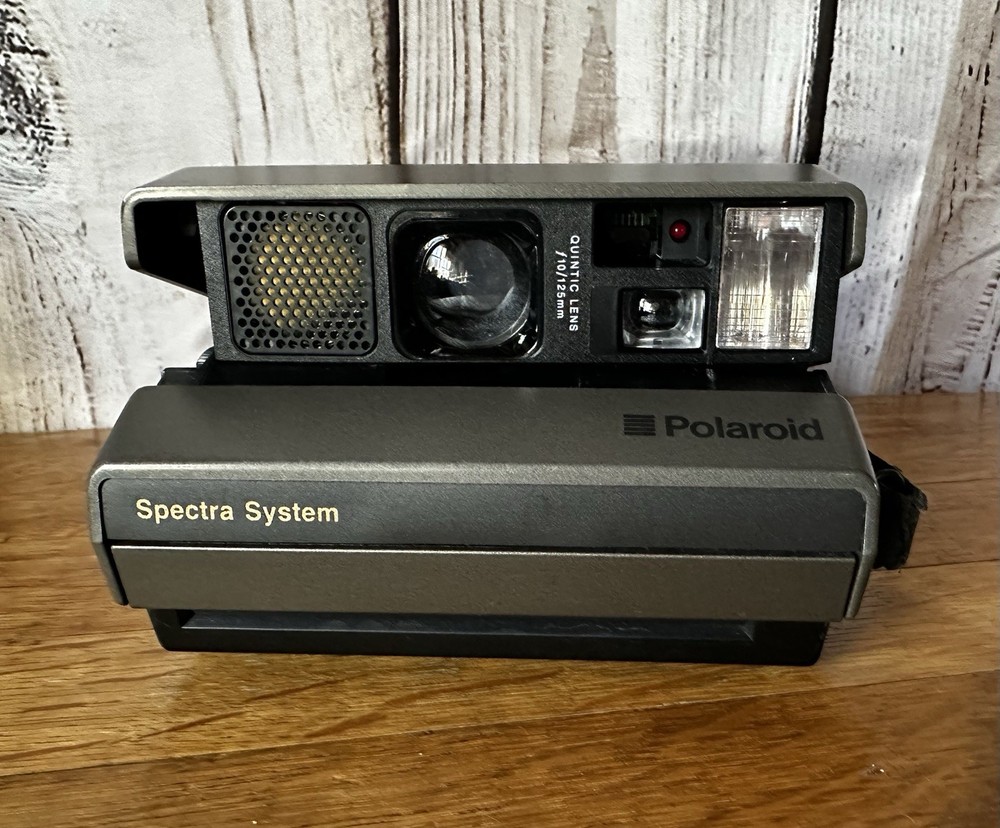 Vintage Polaroid Spectra System Camera With Black Hard Case - Untested