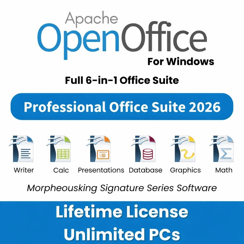 Open Office Software Suite for Windows-USB-Word Processing-Home-Student-Business