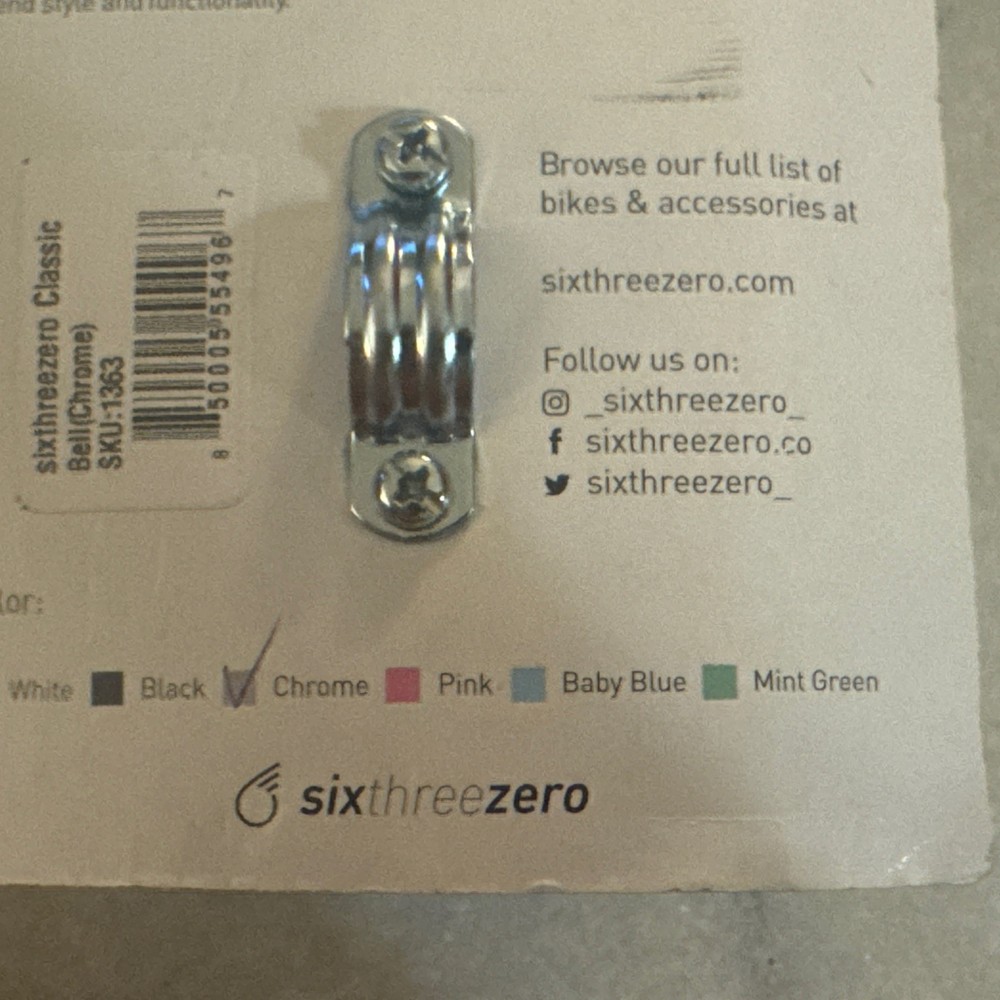 NEW - ELECTRA BICYCLE RINGER BELL Silver Aluminum