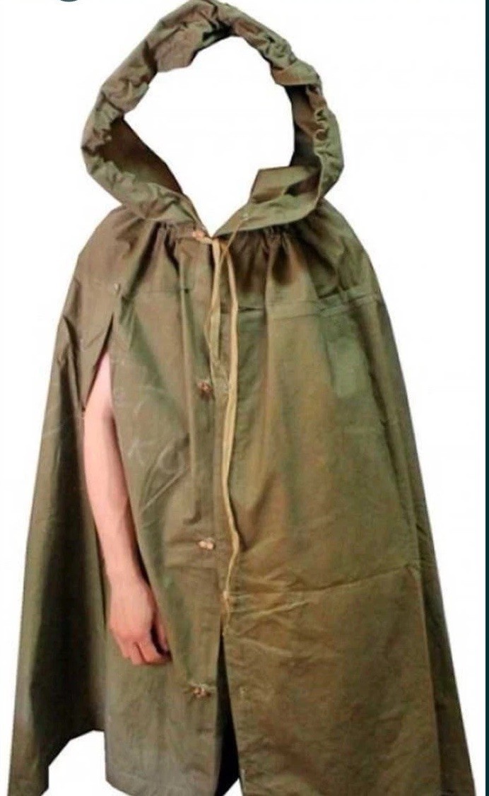 Soviet russian red army soldier rain cape poncho plash-palatka tent coat