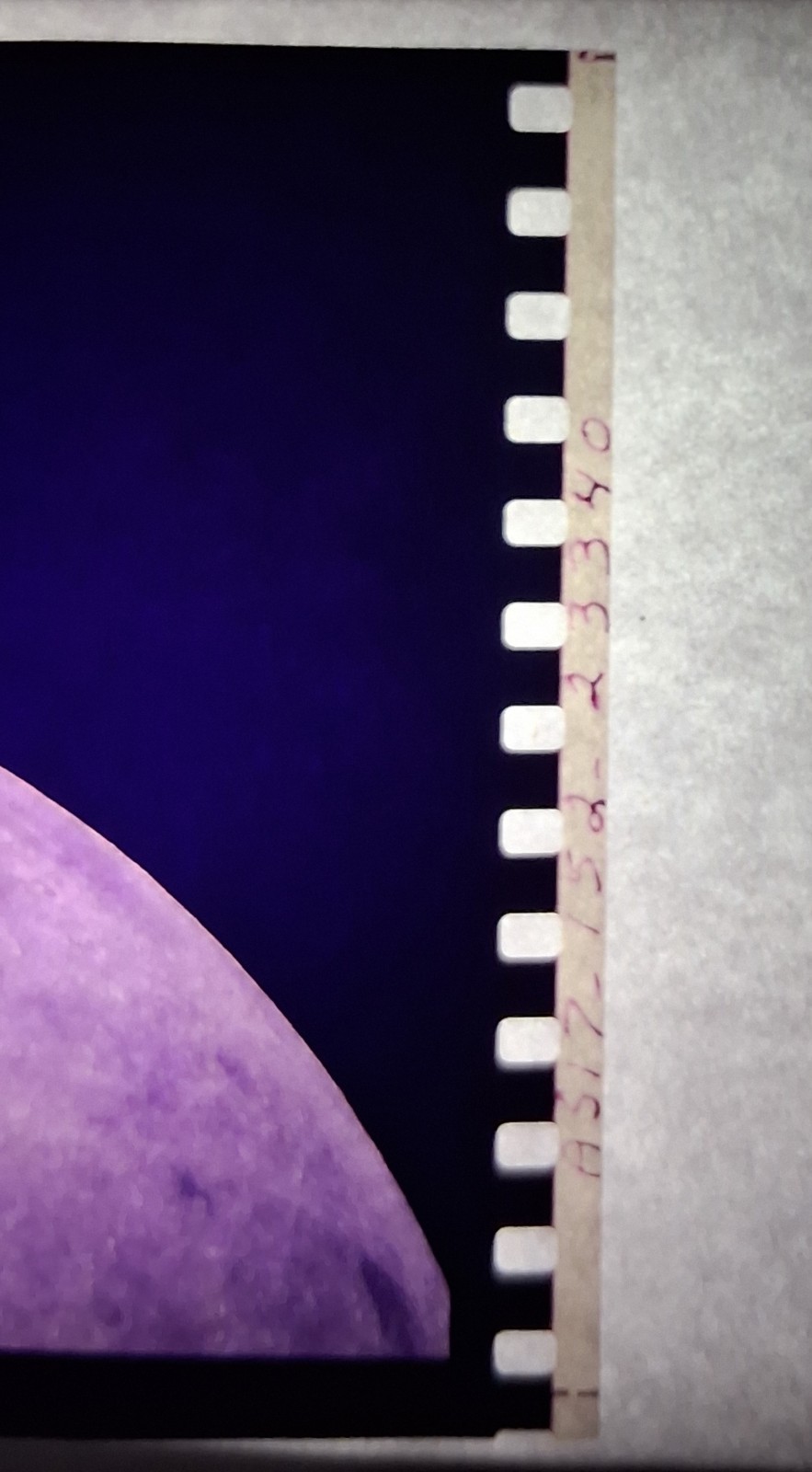 VINTAGE NASA APOLLO 17 70MM FILM CUTOUT AS17-152-23340