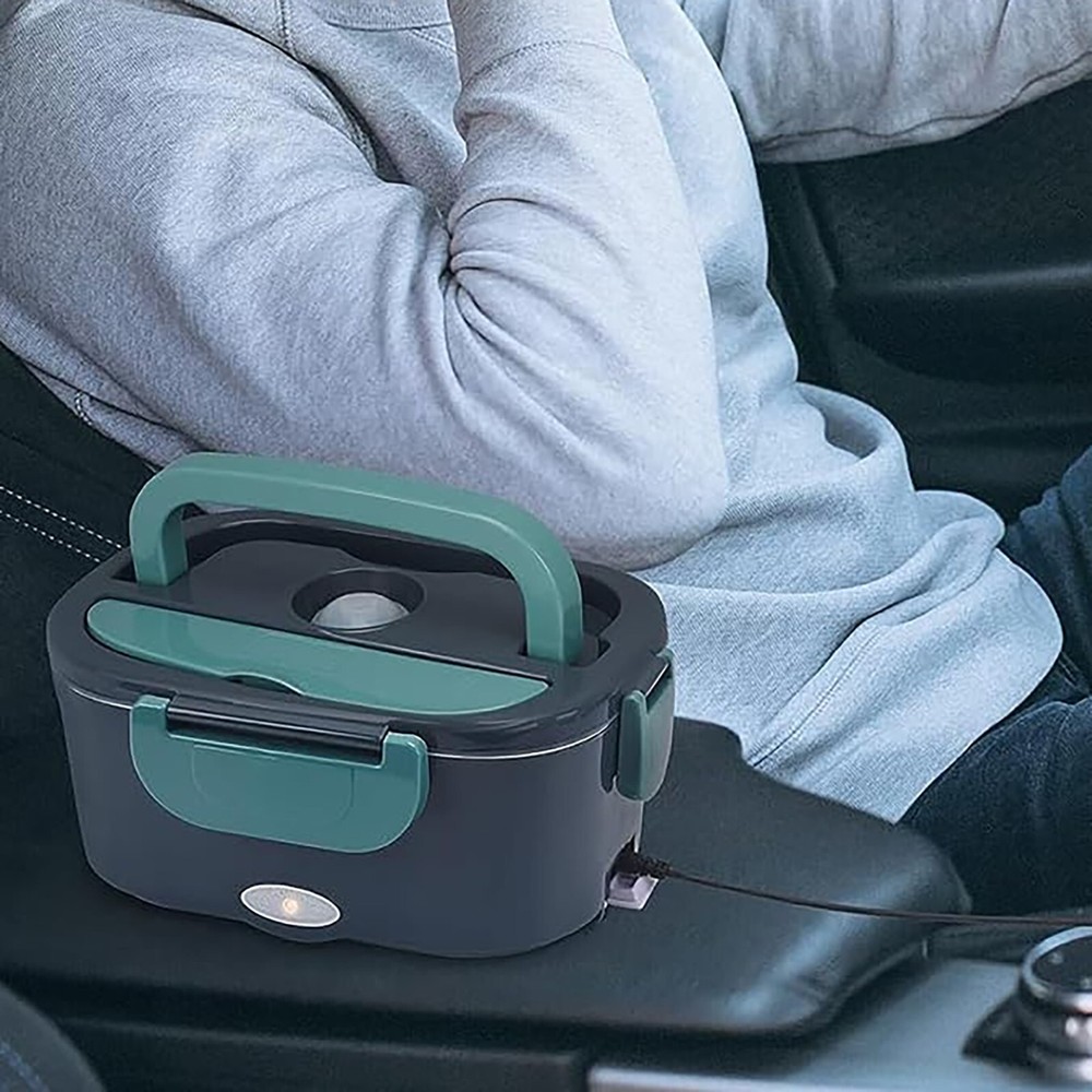 Zummy Electric Dual Function Heating Lunchbox with Leak Proof Seal Ring