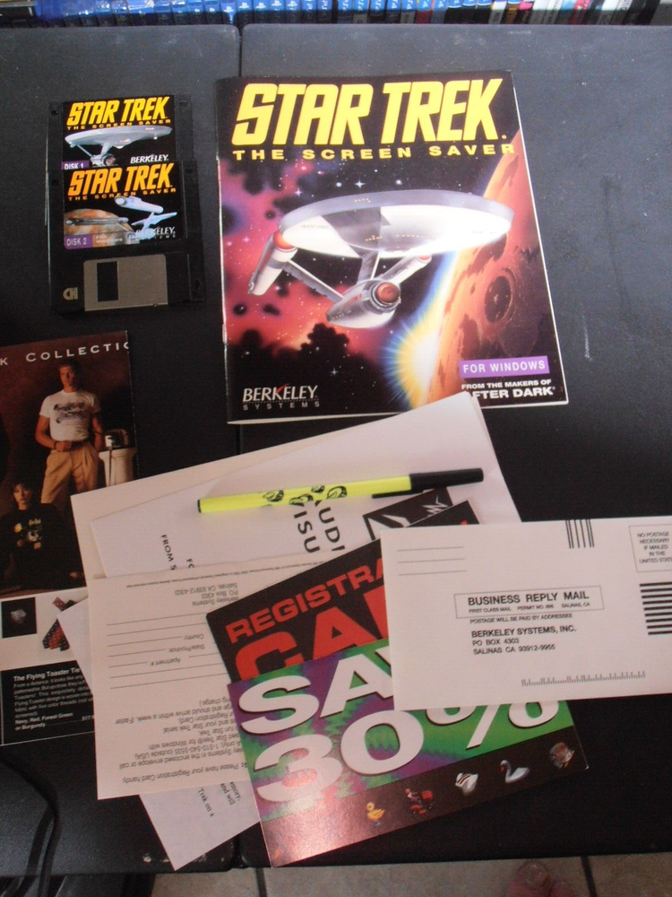 Star Trek the Screen saver (PC, 1992) Complete