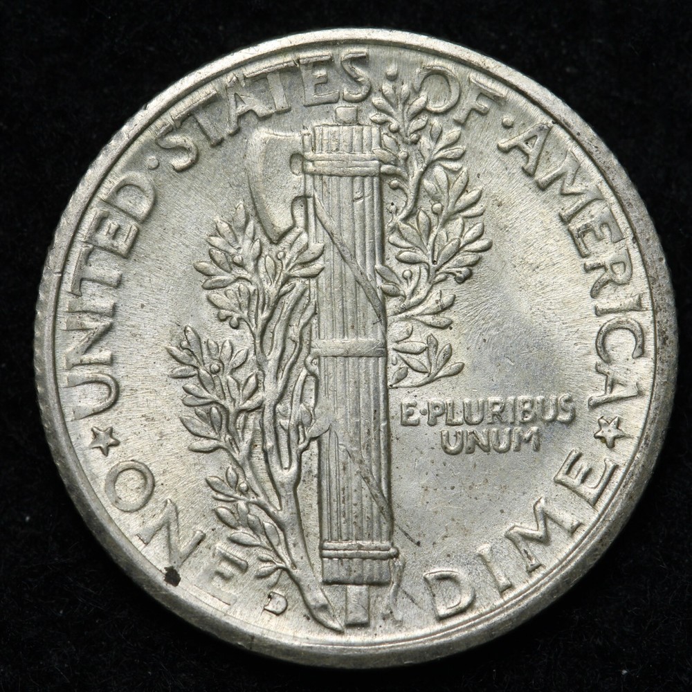 1934-D Mercury Silver Dime BU *UNCIRCULATED* MS E306 RUMT