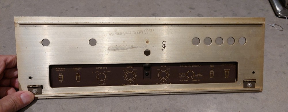 Fisher X-101-C Front Panel