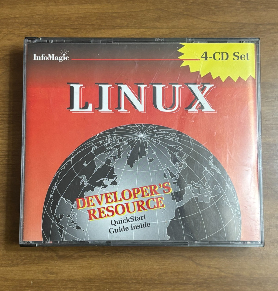 Linux Developer's Resource (4-CD ROM Set, 1995) Microsoft Windows