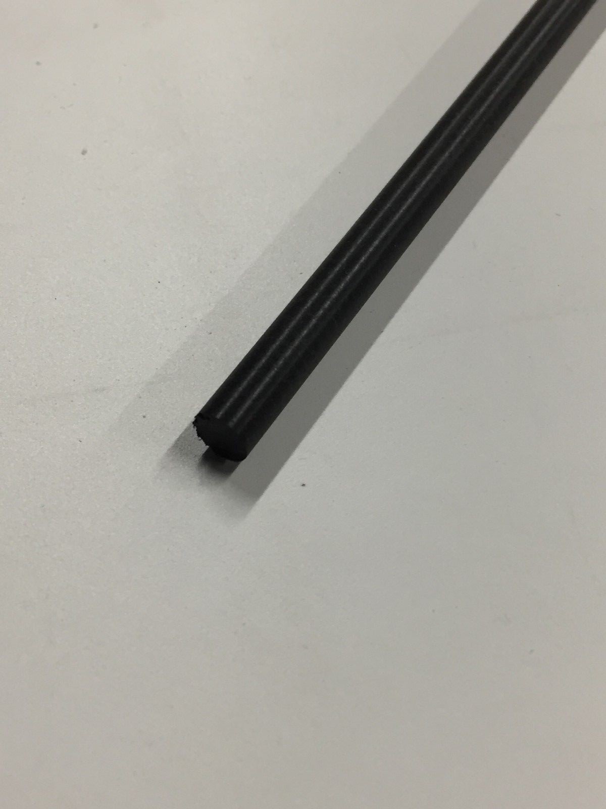 (5 pack) Delrin Acetal Rod Black 1/4" .250 diameter 12" long bushings bearings