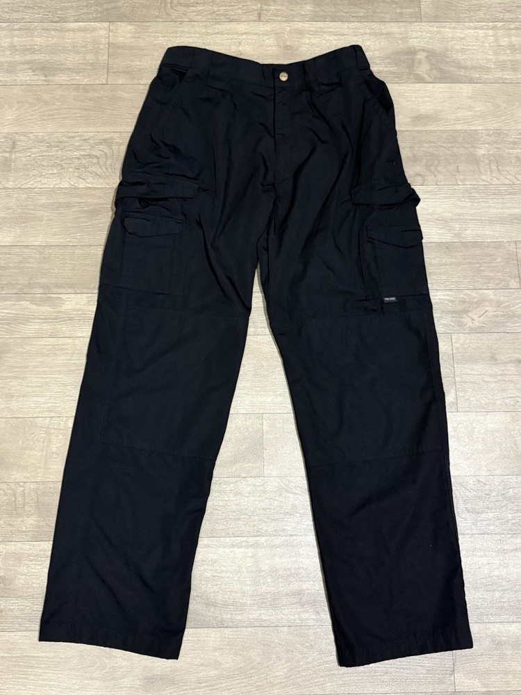 TRU SPEC Mens Regular Work Pants Black Size 34