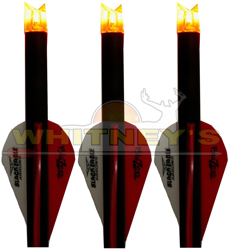 Black Eagle Executioner Crossbow Lighted Bolts - 22" - .003 - 2" Vane - 3pk