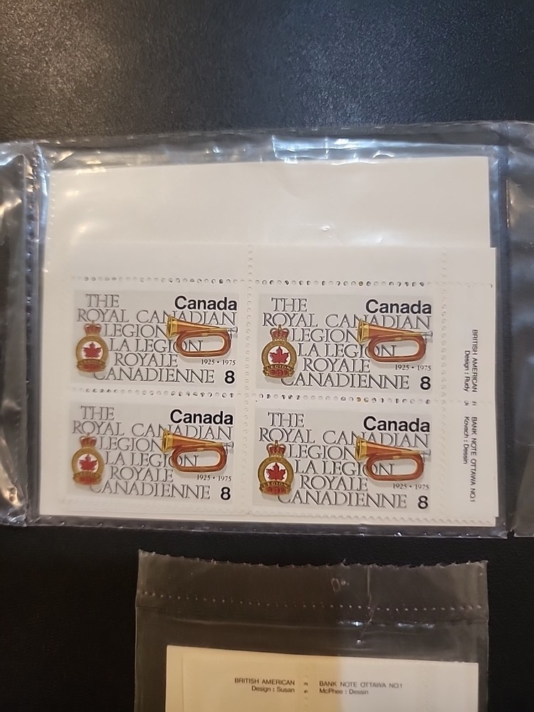 SEALED POSTAGE STAMPS BLOCKS MNH OG CANADA