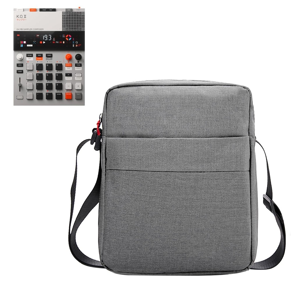 Splashproof Soft Bag for Sampler, Synthesizer & Drum Machine - Adjustable Backpa