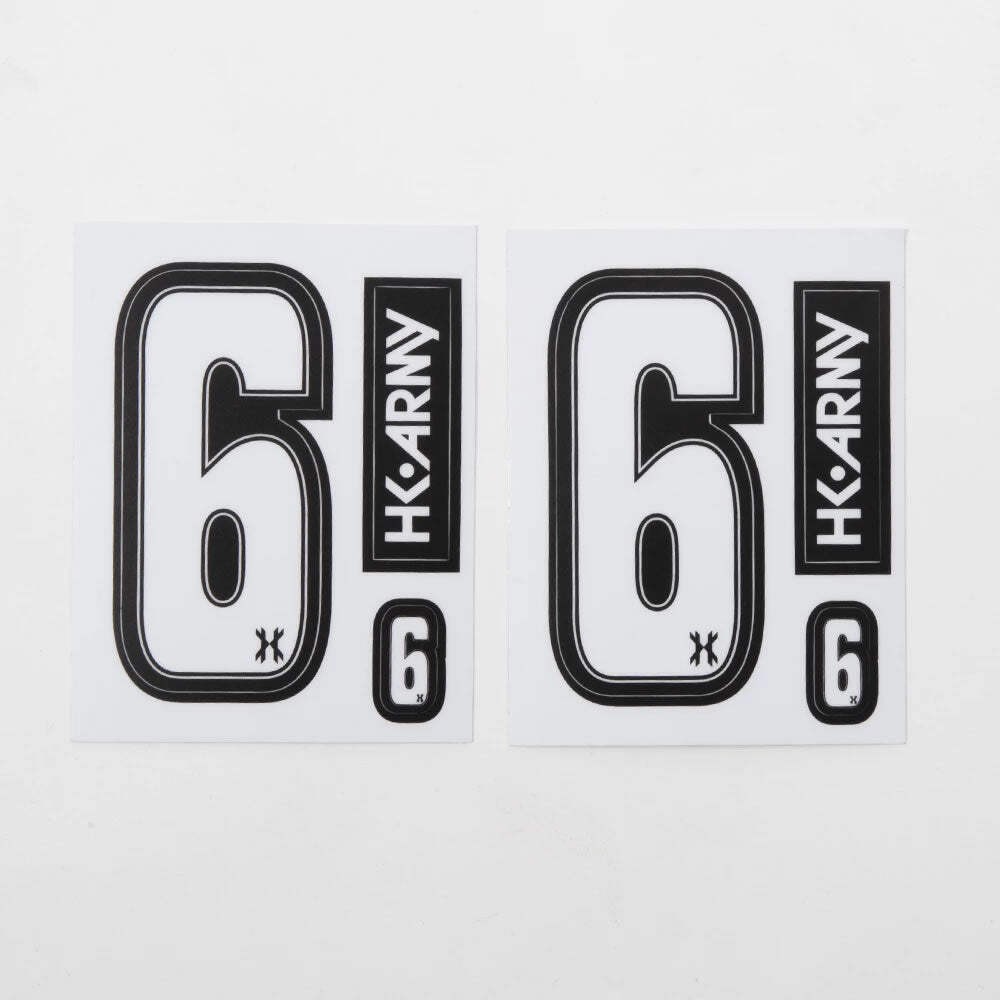HK Army Number Sticker Pack "6"