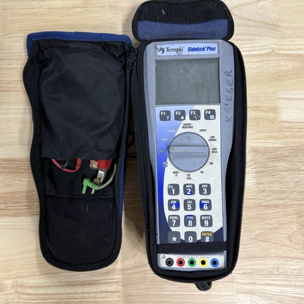 Tempo Sidekick Plus Advanced Cable Maintenance Test Set 1155-5002