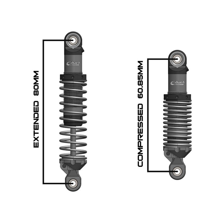 Vanquish VPS10350 Eibach S8E 80mm Scale Shock Set