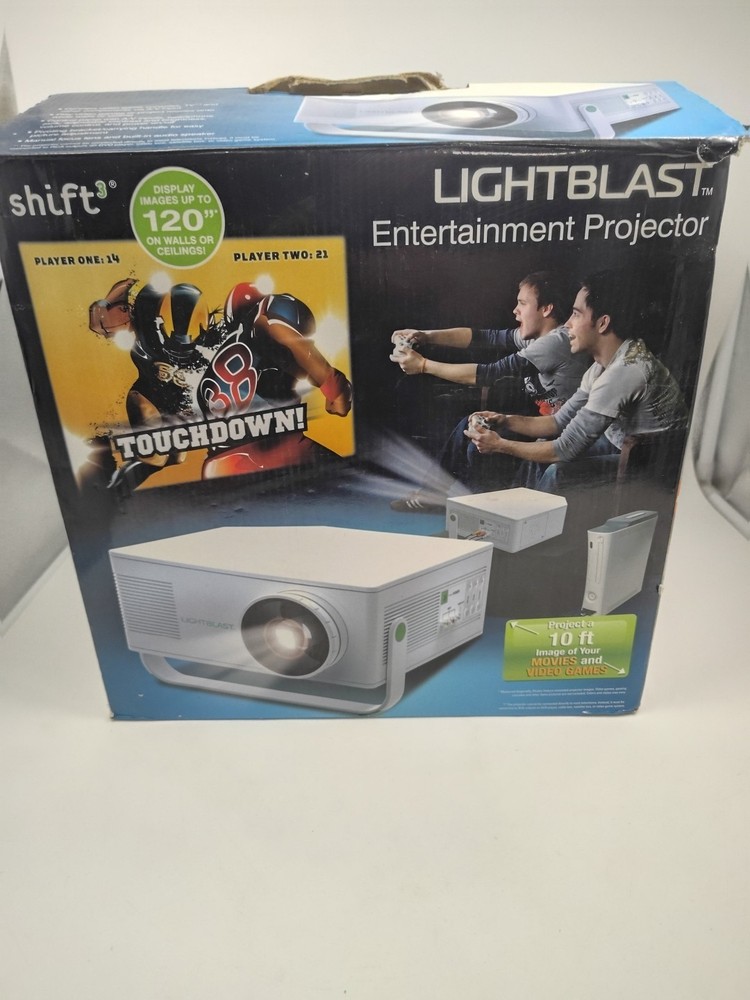 Shift3 Light Blast Projector Entertainment Model 1635224 Displays A 10ft Image