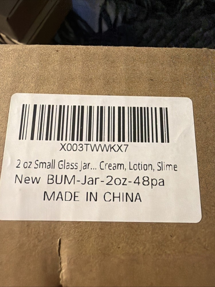 48 Pack 2 Oz Small Glass Jar Cream Lotion