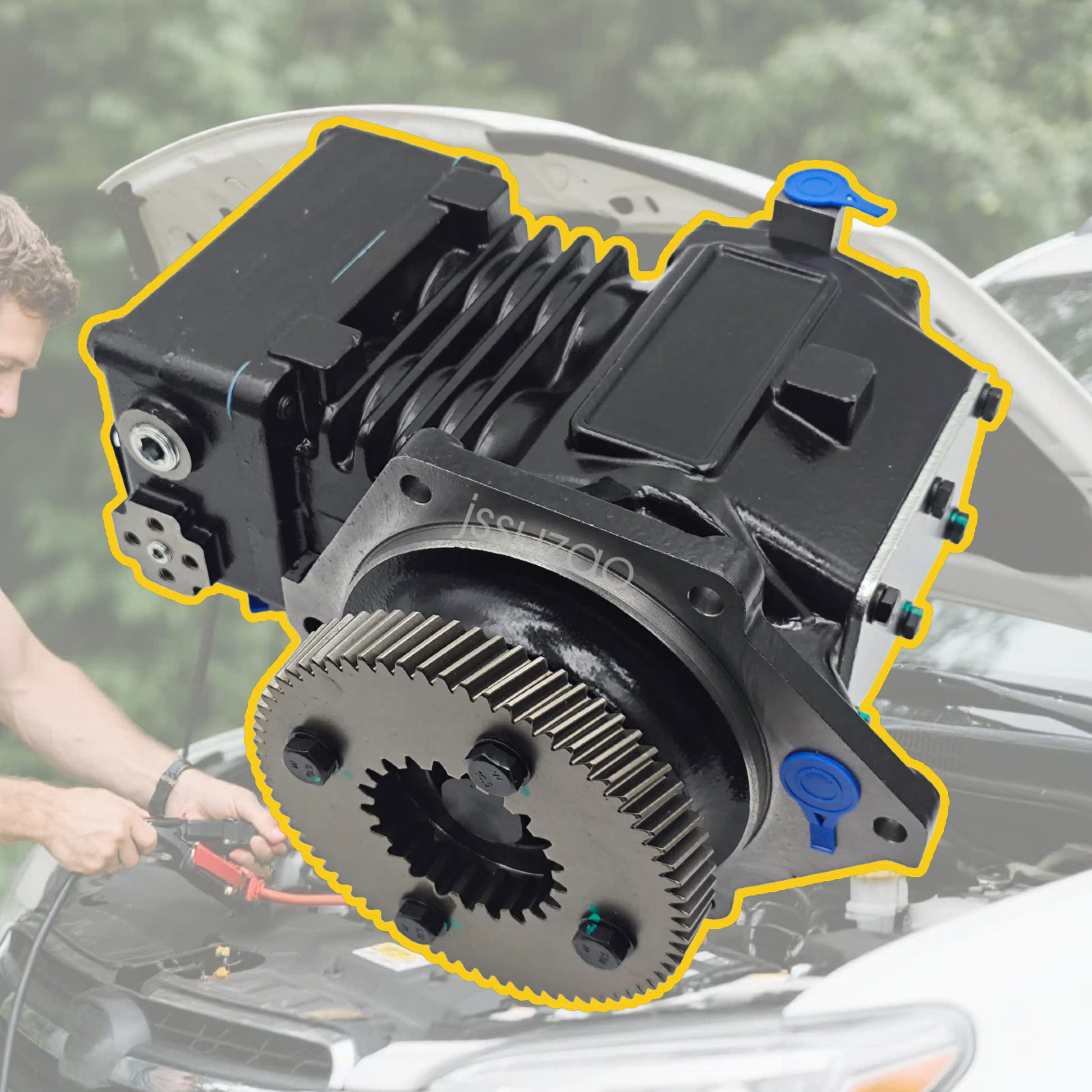 Air Compressor For Detroit Diesel Series 60 12.7 TU-FLO 750 R23522123 23522122