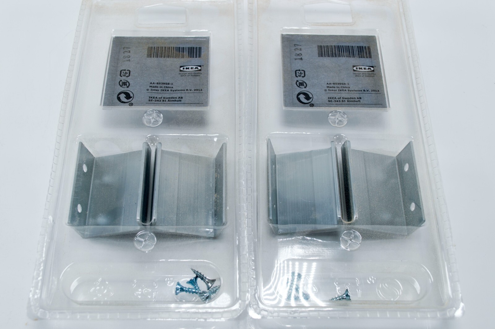 x2 Packs IKEA 50 mm 2" Blankett Aluminum Cabinet Drawer Pull 902.222.33 22439