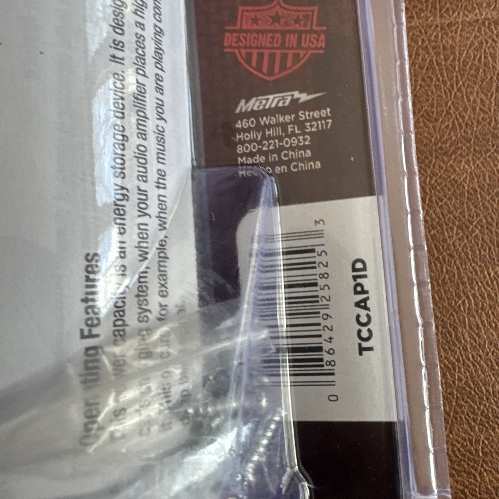 Metra Truconnex TCCAP1D (By-Cap1) 1.0 Farad Ultra-Low ESR Capacitor, NEW #NS1