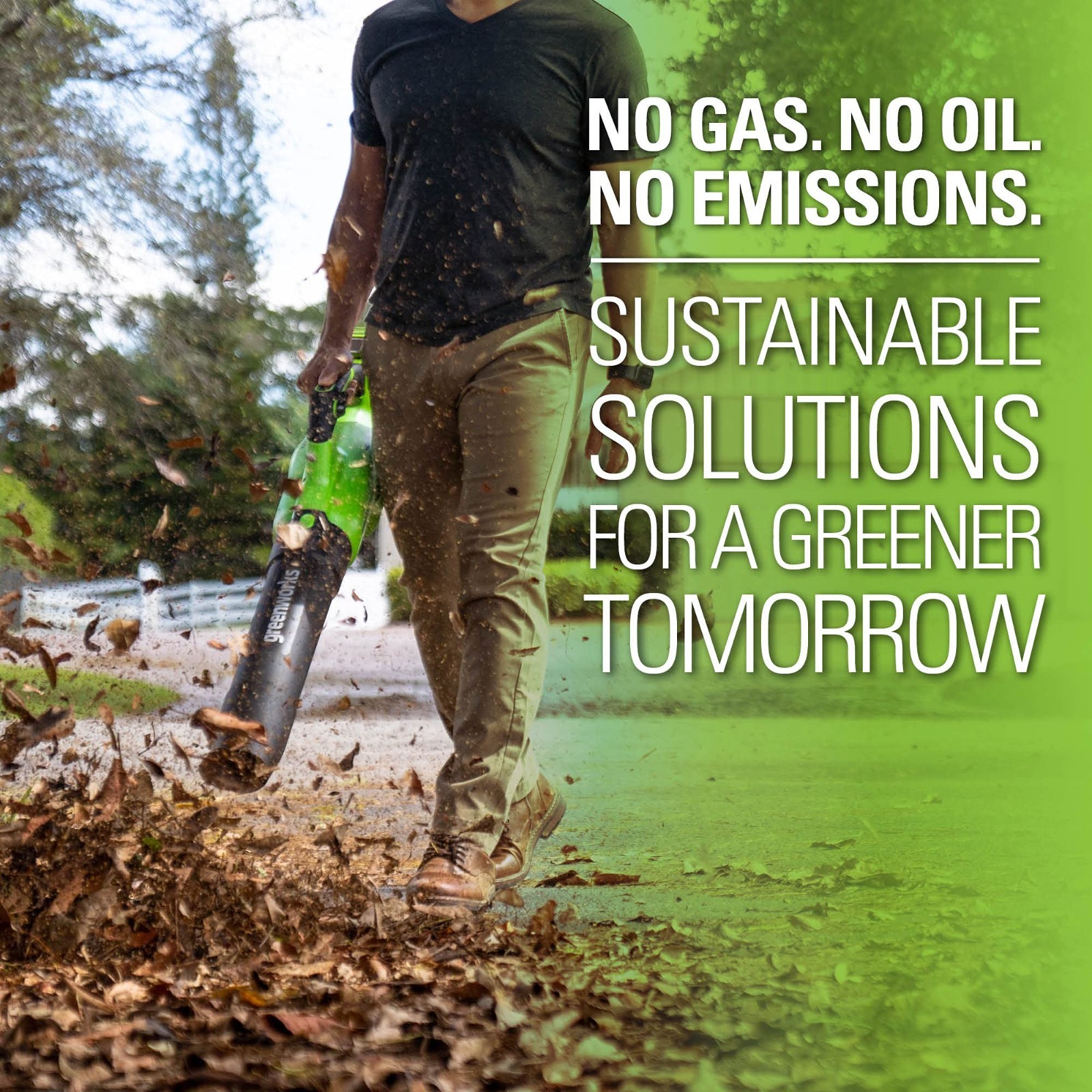 Greenworks 40V Axial Leaf Blower (500CFM 120MPH) w/ 2.5Ah Battery and 2A Charger