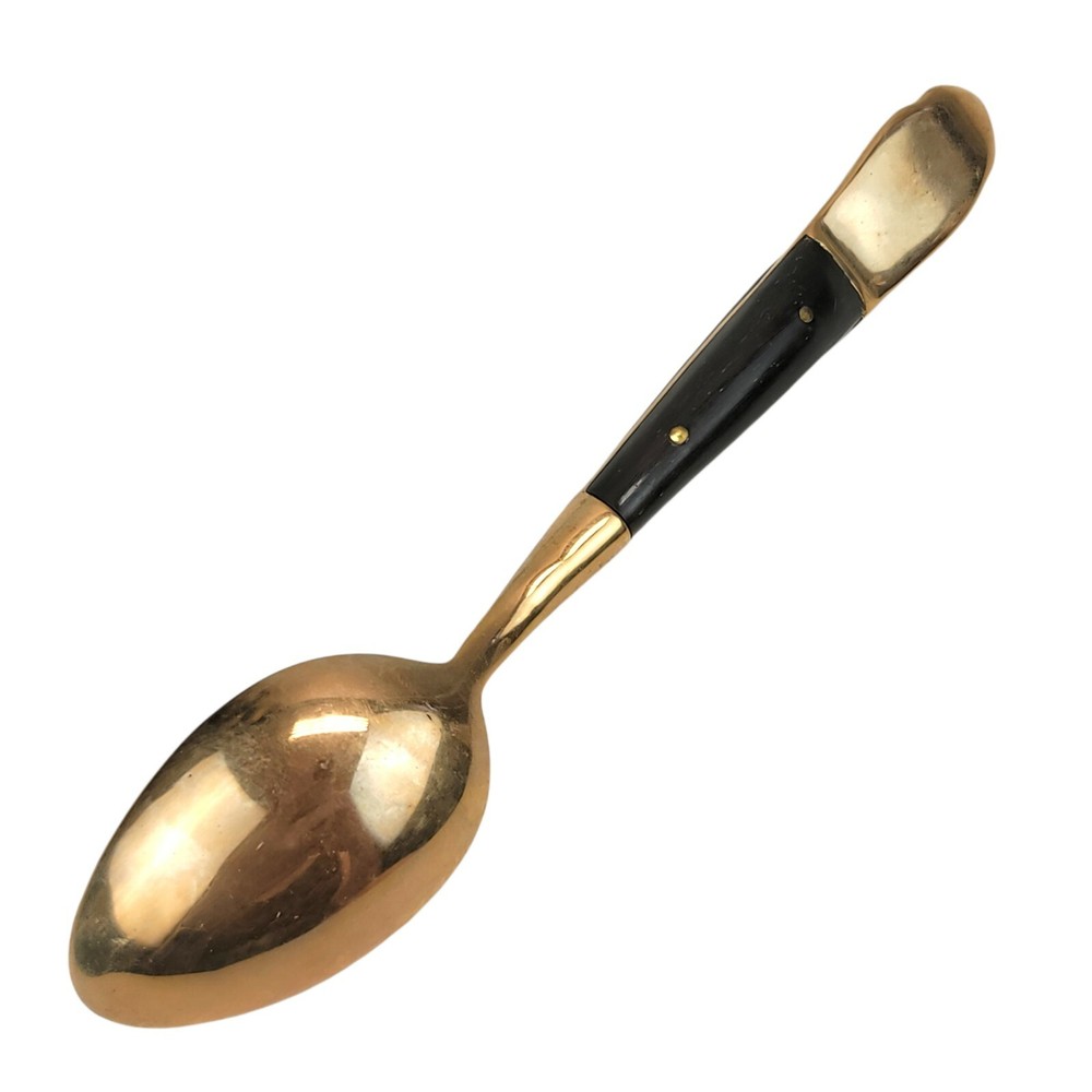 Vintage Bronze Wood Flatware Thailand Siam Replacement Teaspoon