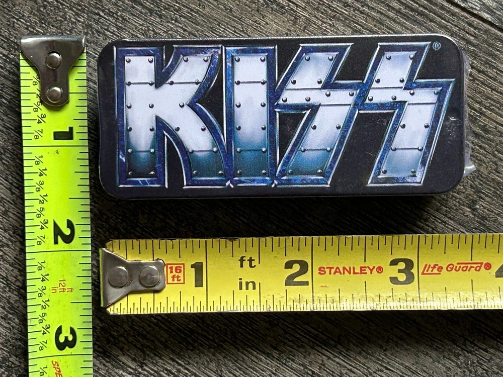 KISS Guitar Pick 4pc Set Sealed Tin The Tour 2012 Concert VIP Meet & Greet
