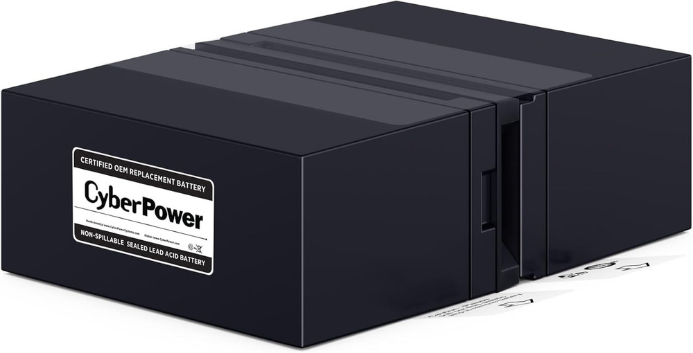 RB1280X2B UPS Replacement Battery Cartridge, Maintenance-Free, User Installable,