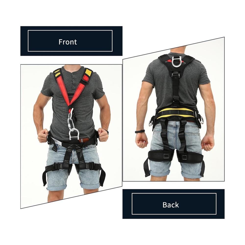 NewDoar Climbing Harness CE Certification Rock Climbing Rappelling ... Fast Ship