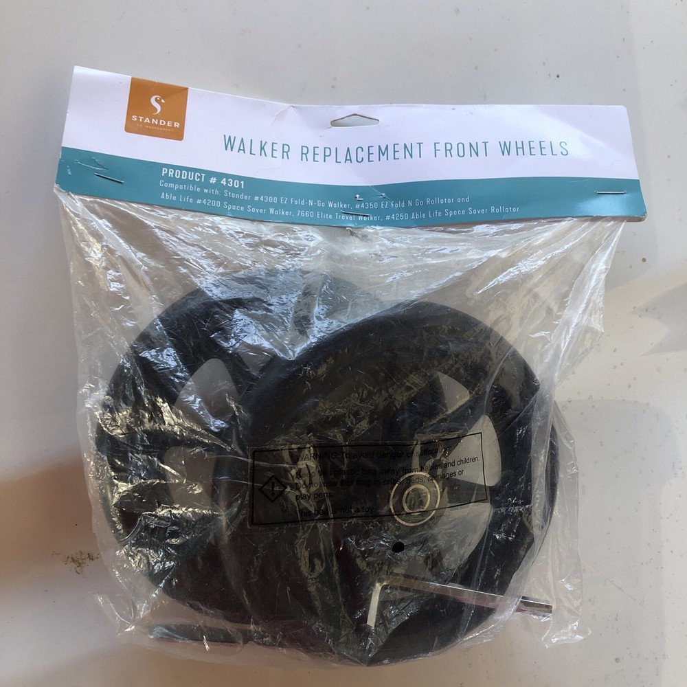 2-PACK Stander Walker 6-inch Replacement Wheels - Product #4301