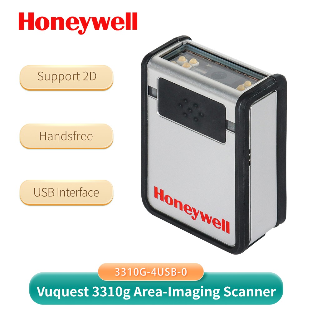 Honeywell Vuquest 3310G-4USB-0 Hands-Free 2D Barcode Scanner Reader w/ USB Cable
