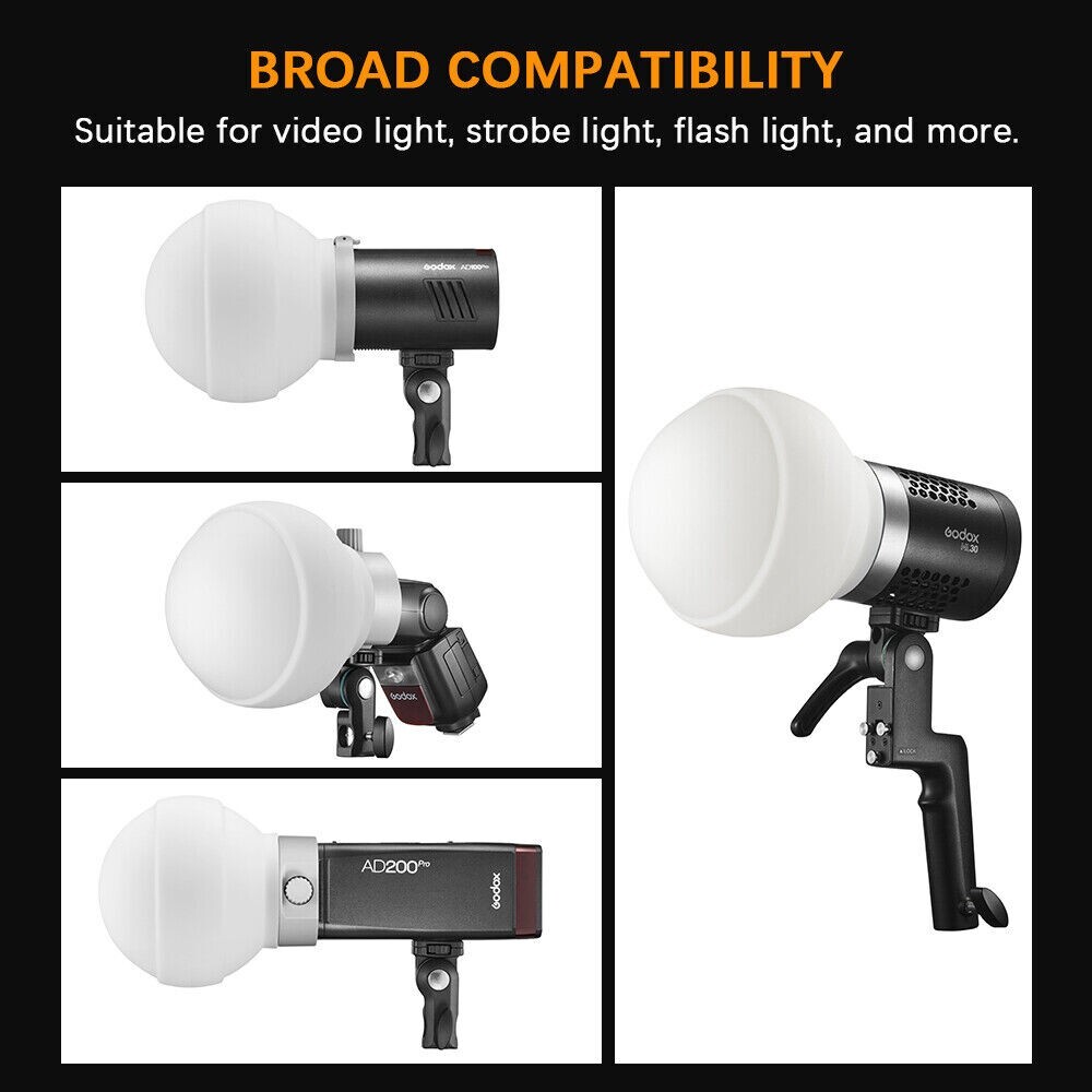 Godox ML-CD15 Flash Diffuser Dome Kit For AD100Pro AD200 Pro V1 V860III AD400pro