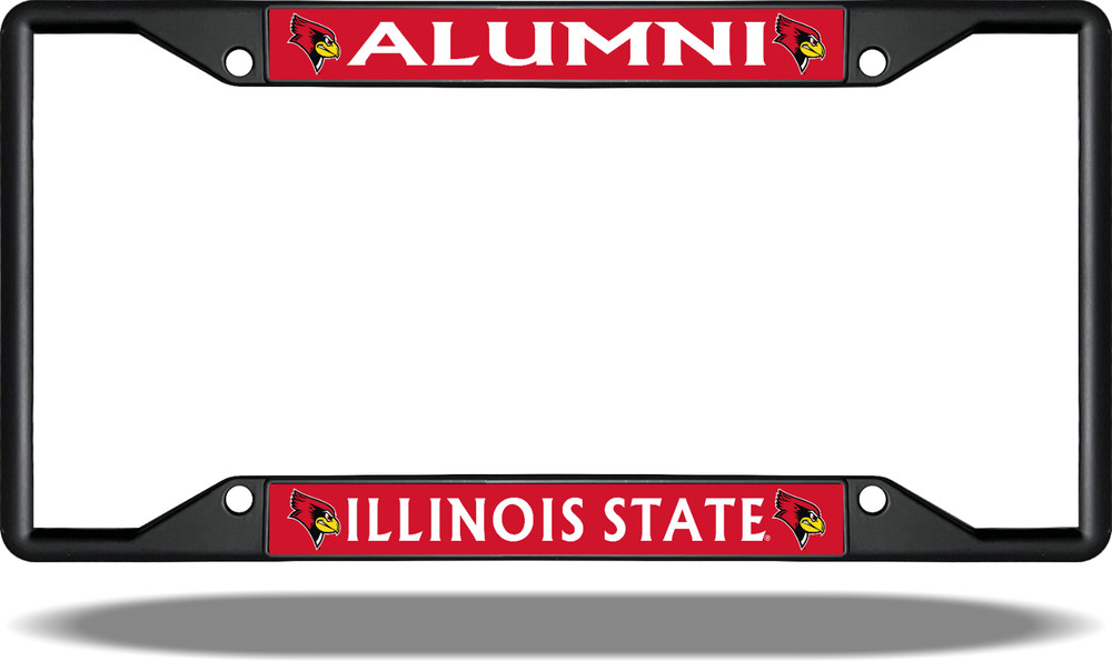Illinois State ALUMNI Black License Plate Frame